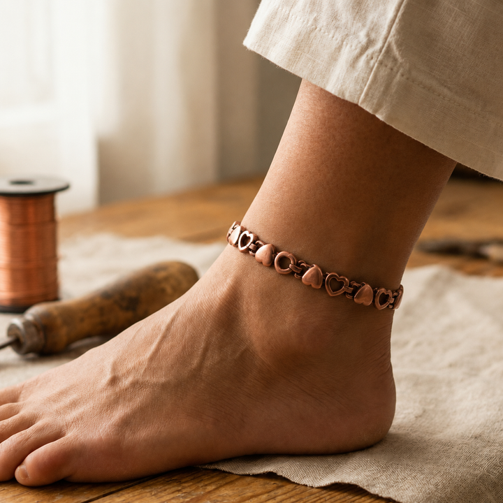 Amor Copper Anklet