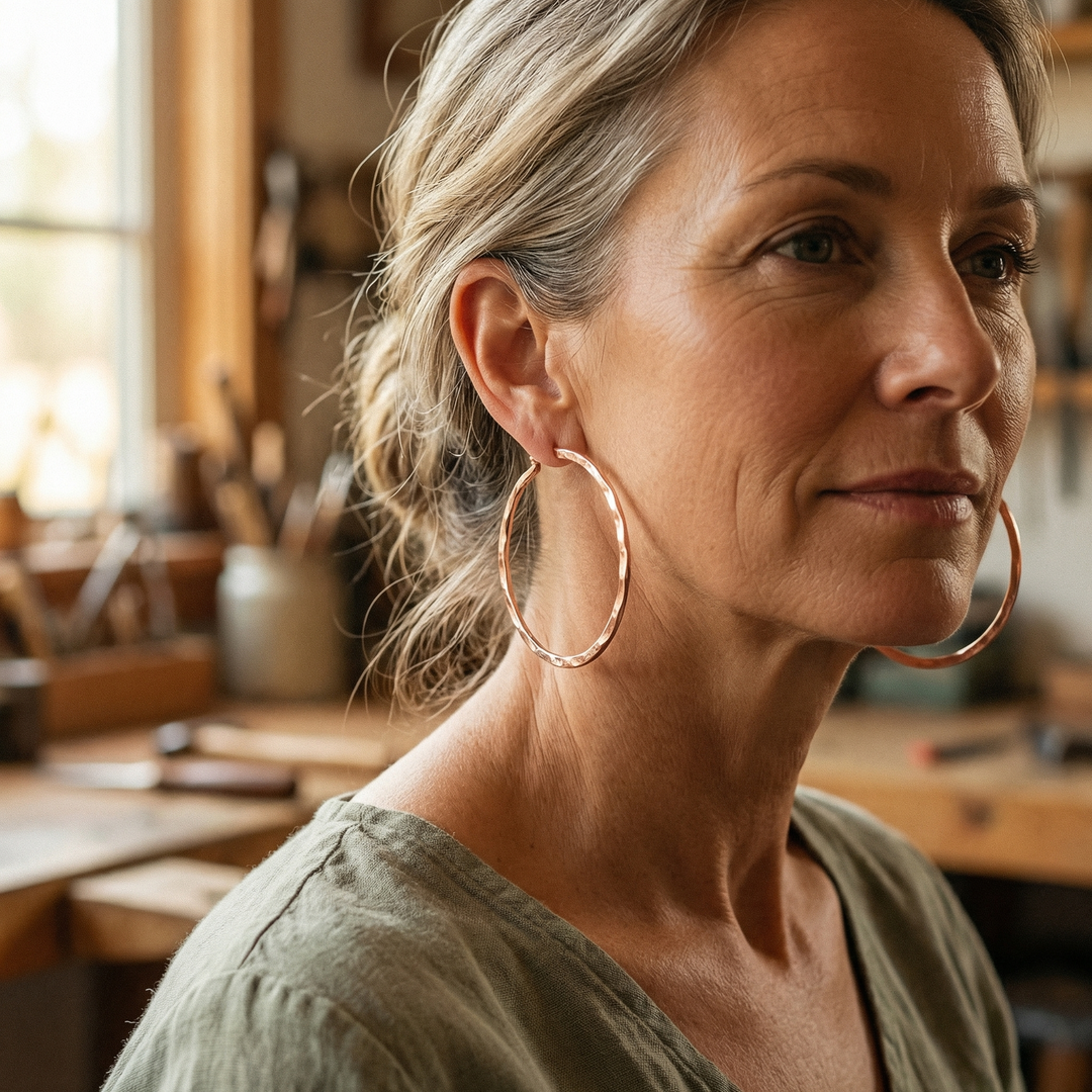Willow Copper Earrings
