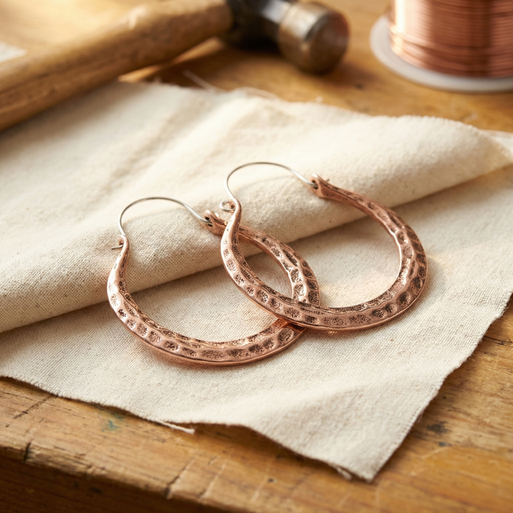 Ember Copper Earrings