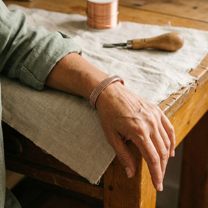 Wave Copper Bracelet
