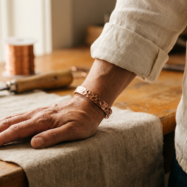 Furrow Copper Bracelet