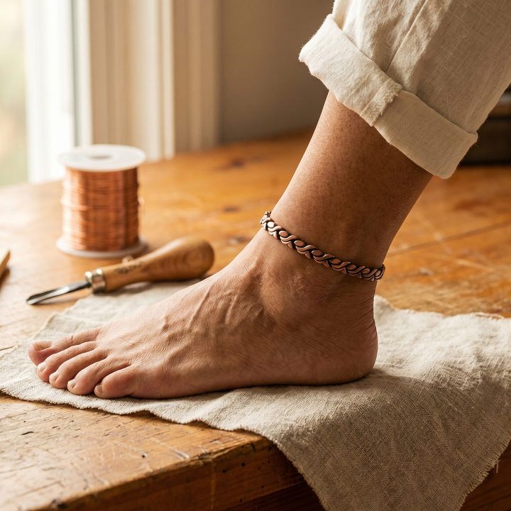 Dune Copper Anklet