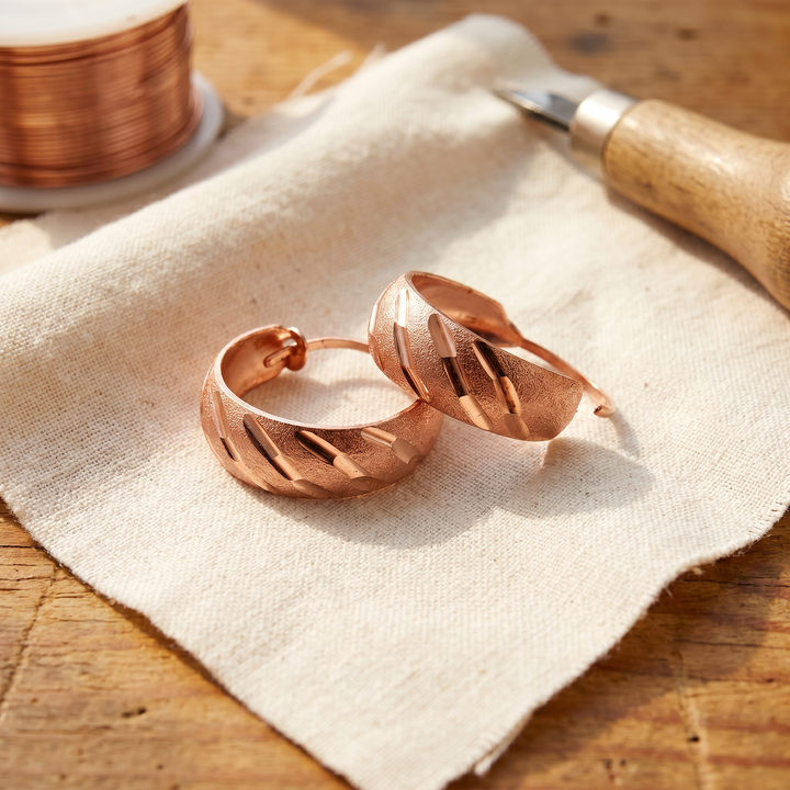 Vale Copper Earrings